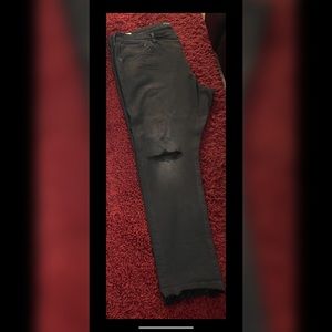 Faded Black Denim Jeans